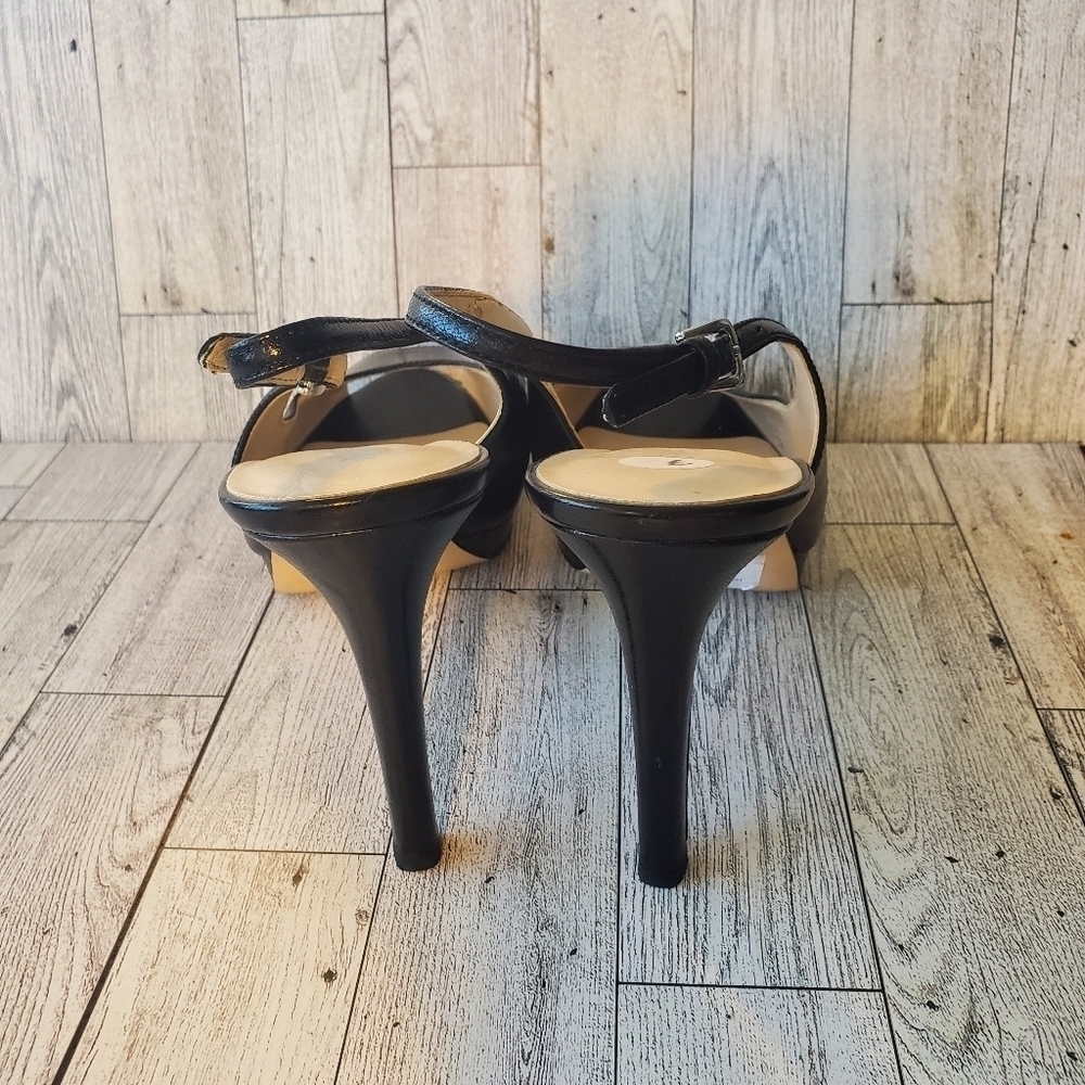 NINE WEST Woman's Black High Heels Sandals 9 M. - Picture 3 of 12